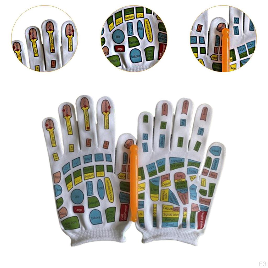 Hand Massage Mittens Breathable Reflexology Gloves for Family Friends Adults
