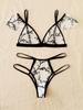 Lingeries Sexy Hot Transparent Bra Set Lightweight Mesh Transparent Triangle Cup Underwear Ultra-thin Look Adult Female Porn Sex