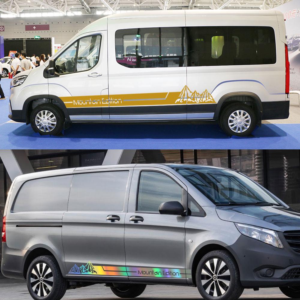 2 szt. Naklejki Samochodowe Dla Mercedes Benz Vito Klasa V Viano W638 W639 W447 Marco Polo EQV Kamper Naklejki Winylowe Akcesoria Tuningowe