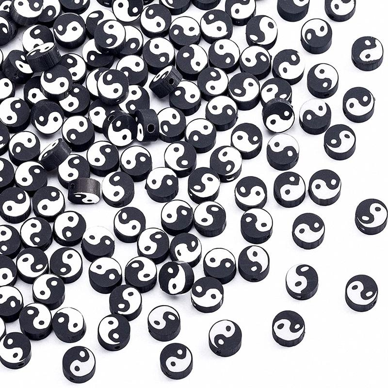 10mm Polymer Clay Beads - Fruit, Animal, Smiley Face Designs for DIY Jewelry Accessories