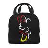 Mickey Mouse Lunch Bag with a Zipper Closure. This Compact, Stylish, Portable Insulated Lunch Bag Features a Soft Cooler Bag and a Stylish Clasp Closu