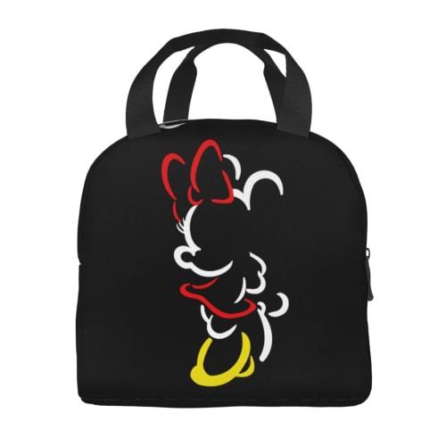 Mickey Mouse Lunch Bag with a Zipper Closure. This Compact, Stylish, Portable Insulated Lunch Bag Features a Soft Cooler Bag and a Stylish Clasp Closu