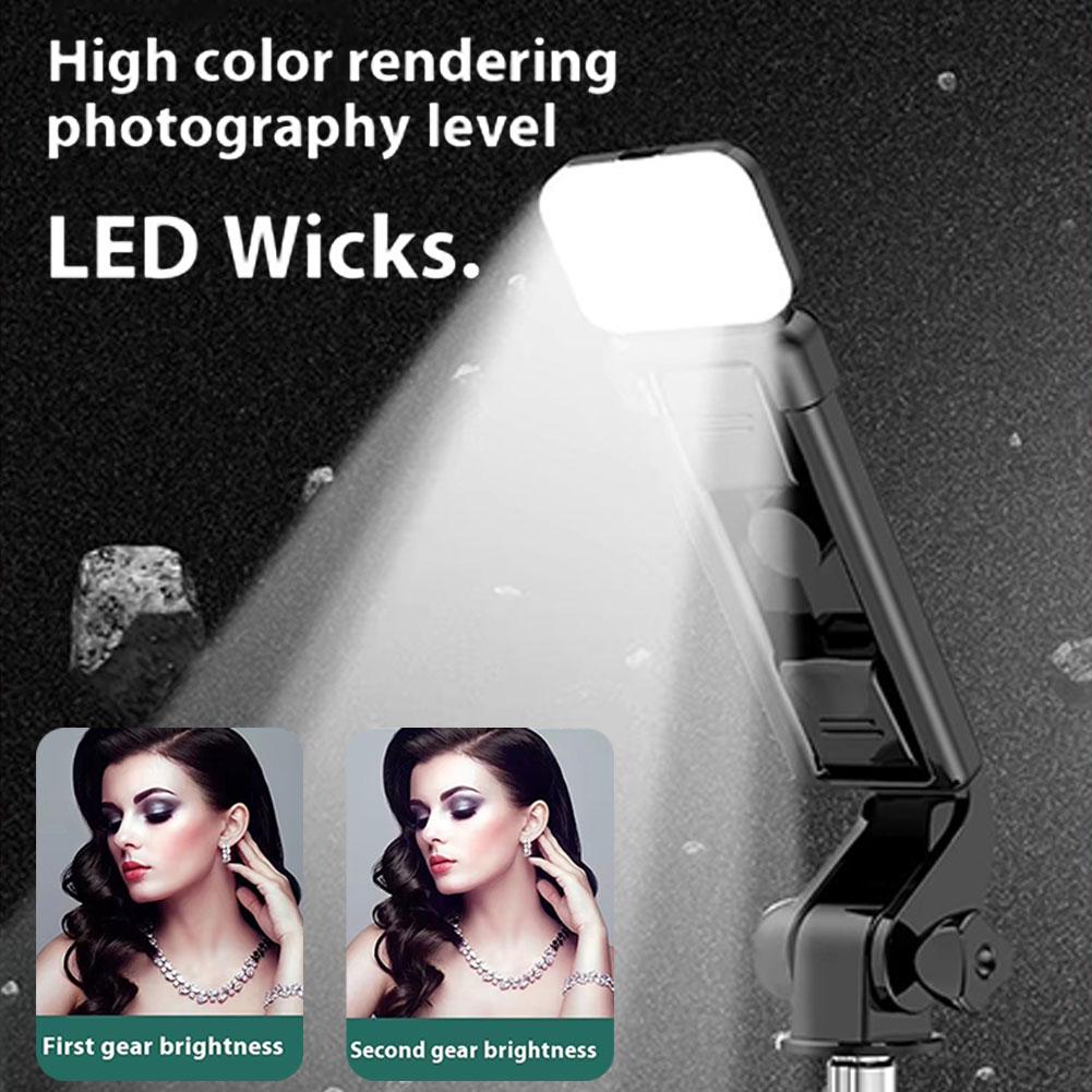 Cell Phone Selfie Stick Tripod Bluetooth Remote Wireless Selfi Stick Phone HolderStand with Beauty Fill Light for Phone