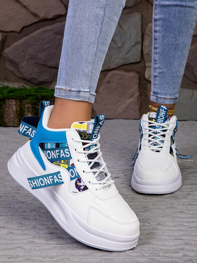 Women Casual Sneakers Side Platform Plus Size Vulcanized Shoes New Spring Flat Bottomed Casual Shoes