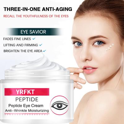 Peptid-Augencreme, Anti-Falten, Augenringe entfernen, Poren verkleinern, feuchtigkeitsspendend, feuchtigkeitsspendend, aufhellend, Augenpflege