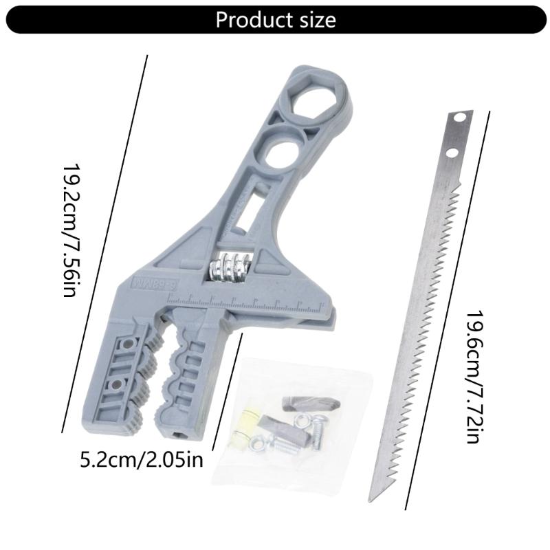 Secure Grip Plumbing Wrench 4Point Positioning Open End Wrench For Stable Use In Confined Space For Beginners Plumbers