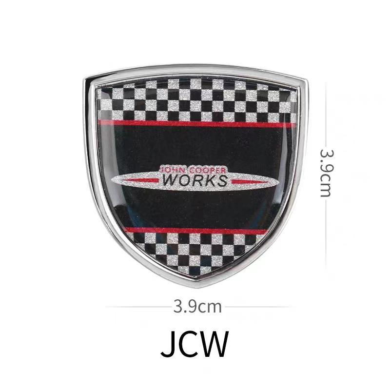 Car Decal Sticker Accessories Alloy Badge Paste Shield Styling Cover Universal For CooperS One F54 F55 F56 F60 R55 R56 R60