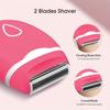 Electric Lady Shaver with Washable Blade Head Battery Operated Hair Removal Device for Women Dry Use Compact Design Portable Personal Care