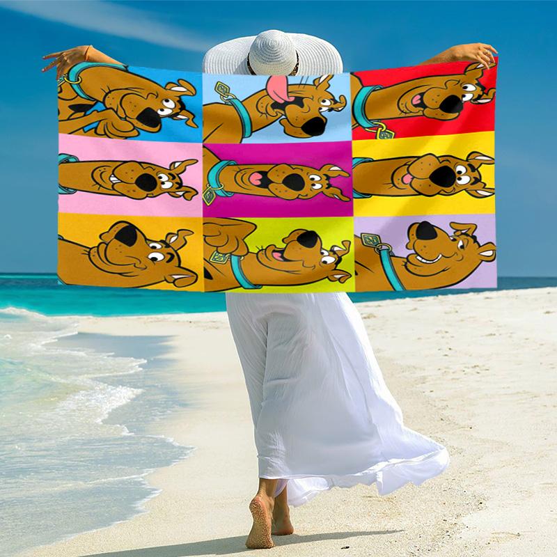 Halloween Fantasy Comedy Adventure Cartoon Movie Scooby-Doo Towel Outdoor Camping Vacation Swimming Beach Towel Outdoor Absorbent Bath Towel Y1