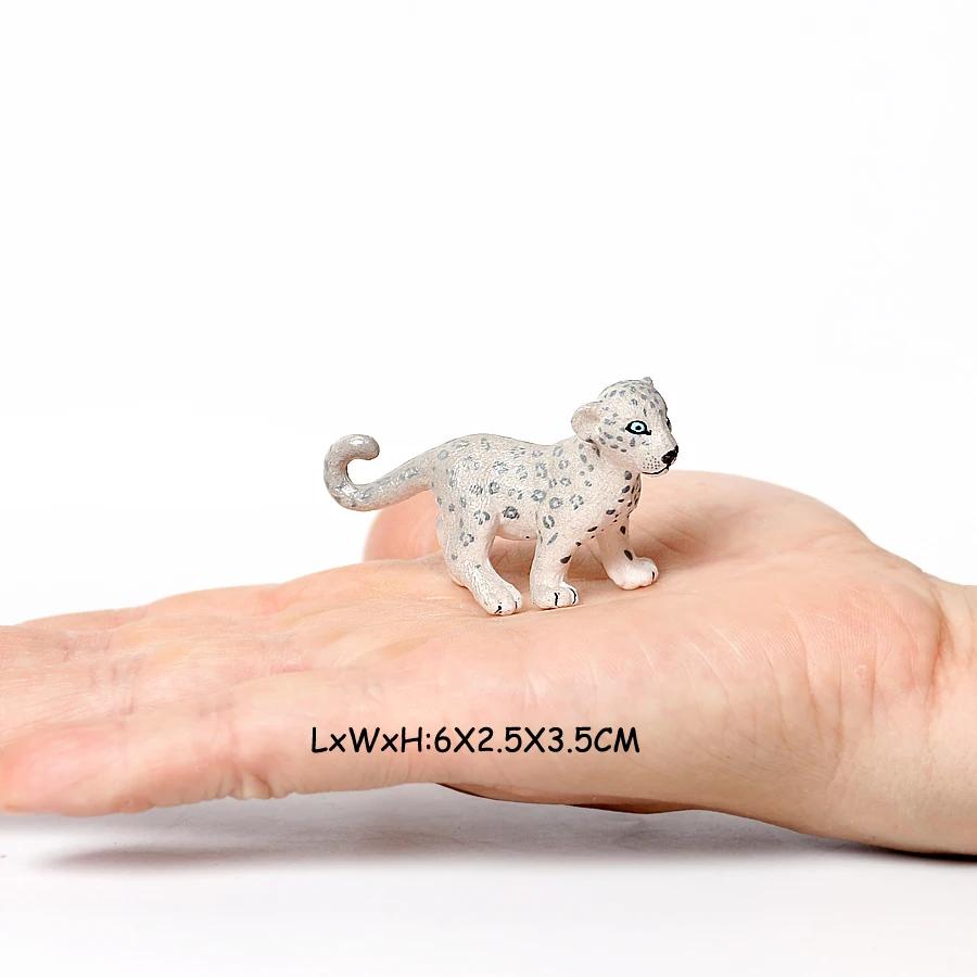 Figurina Leopardo Animali Giocattolo Figure Ocelot Pantera Ghepardo Giungla Animali Selvatici Figure Action Figure Giocattoli di Plastica Regali per Bambini