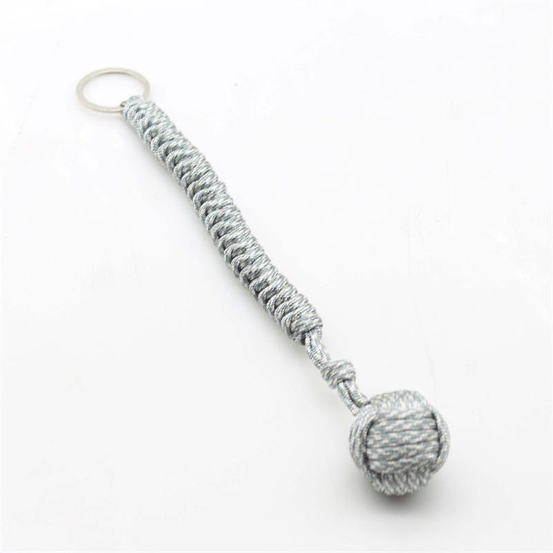 Monkey Fist Paracord Keychain: 7-Core Self-Defense Ball Keyring Accessory