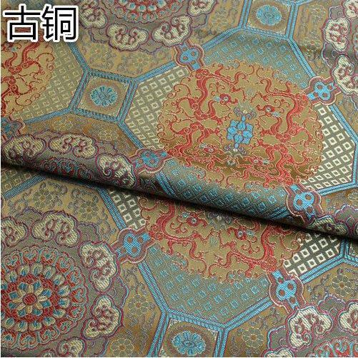 Thick Chinese Brocade Fabric With Dragon Pattern Material For Sewing 100% Polyester DIY Gift Box Sewing Packaging Cloth