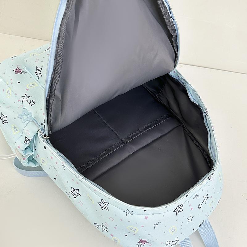 Star Print Women's Backpack Large Capacity Student Schoolbag