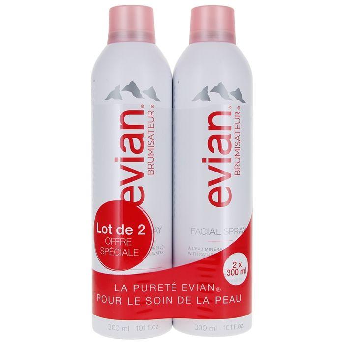 Brumisateur - Evian - 2X300ml - Hydratation - Fixation De Maquillage - Mixte