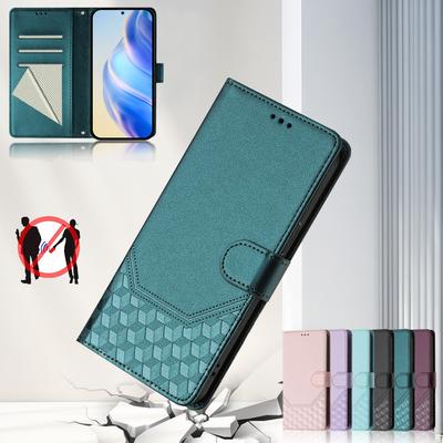 Skórzane Etui Portfel Trwałe Blokujące RFID Etui na Karty Wstrząsoodporna Podpórka Ochronna Klapka Dla Samsung Galaxy M04 M13 M10S M23 M55 M54 M60S M33