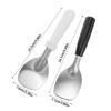 2Pcs Professional Ice Cream Spoon Ball Maker Watermelon Fruit Tool Fruit Mashing Spoon Diggers With Plastic Handle