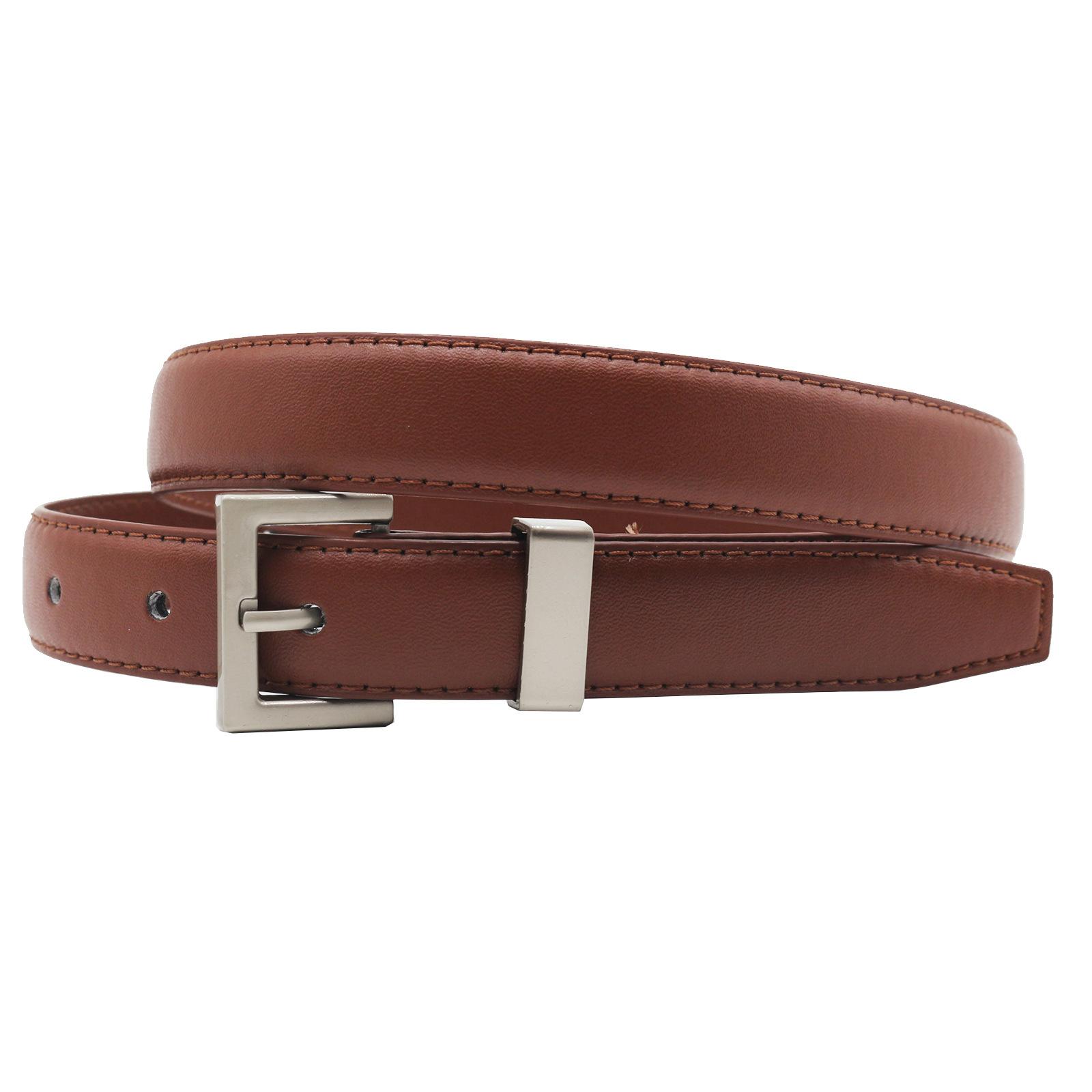 

Женский ремень летний кожаный Ice Casual Retro Ins Fashion, Fashion Personality Белый ремень темно-коричневого