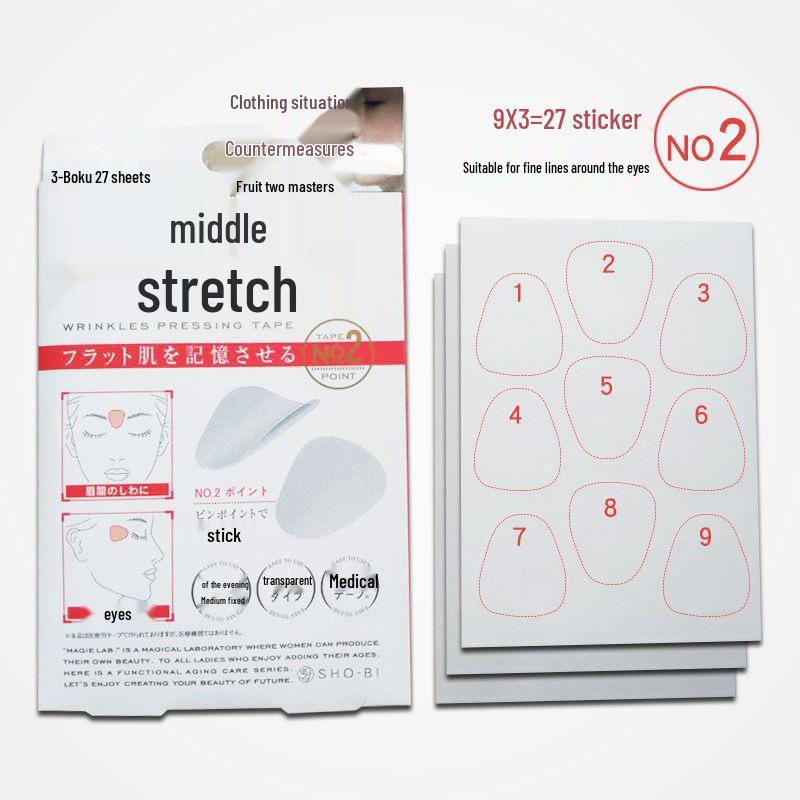 Auf Lager: Fluss, Wassertropfen, Nasolabialfalte, Zornesfalte, Krähenfüße, Stirnaufkleber - Wie auf Douyin gesehen