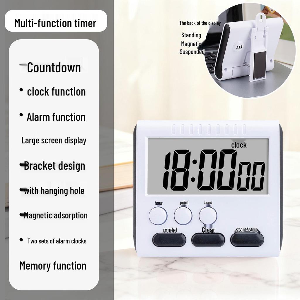 Multi-Function Kitchen Baking Timer and Alarm Clock