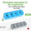 [Printed In Italy] Weekly Pill Organizer, 7 Stackable Compartments Four Times-a-Day - Morning, Noon, Evening, and Bedtime