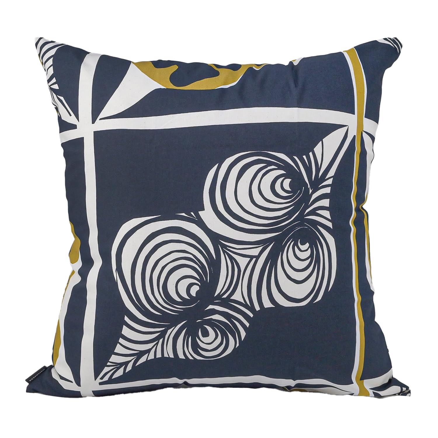 Marimekko Rukinlapa Cushion Cover 50cm x 50cm Dark Blue with Olive 71944 560 Parallel Import 6490₽