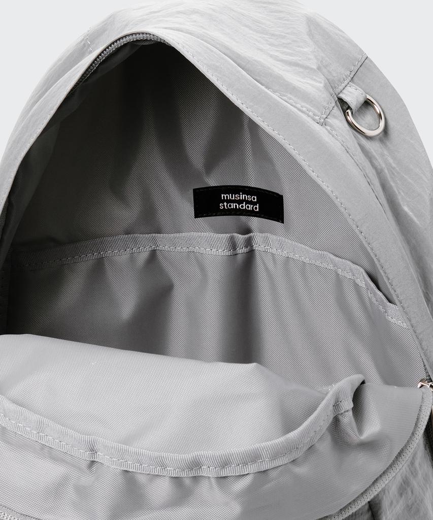 Musinsa Standard Woman Women'S Bright String Pocket Backpack [Light Grey]