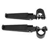 1 Pair U Clamp Footpegs 360 Degree Adjustable Universal Crash Bar Highway Footpegs for 1 Inch to 1.25 Inches Engine