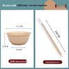 ZISIZ Disposable Rice Husk Tableware Set