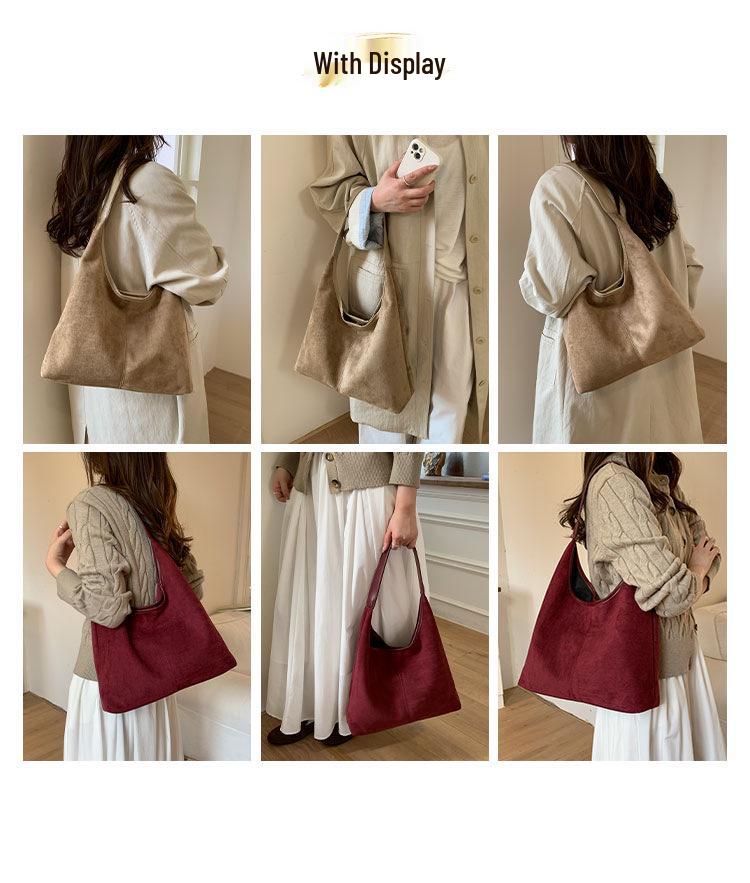 2025 Autumn Women's Large-Capacity Trendy Commuting Tote Bag