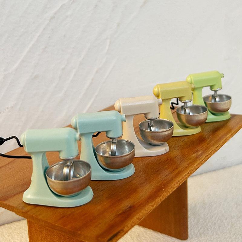 1:12 Miniature Kitchen Scene Toy with Blender - Dollhouse Accessory