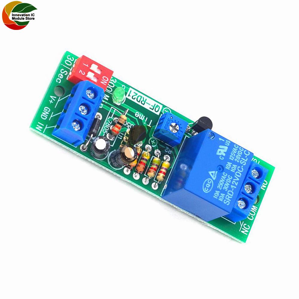 Power-off delay disconnect relay module power-off delay module delay circuit 5V12V24V anti-restart delay relay module