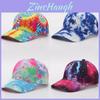 Digital Print Gradient Baseball Cap With Sun Protection For Casual Outdoor Wear