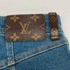 LOUIS VUITTON Domestic regular FGPA23DHM Monogram patch denim pants jeans Bottoms 36 blueUsed