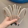 Neues Perlen-Haarband Damenmode Einfaches Rutschfestes Stirnband Elastisches Make-up Waschgesicht Reif Haarband Mädchen Haarschmuck