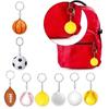 Trendy Basketball Keychains Stylish PU Sponge Pendant Keyrings Supplies for Party Favor and Sports Lovers Daily Use