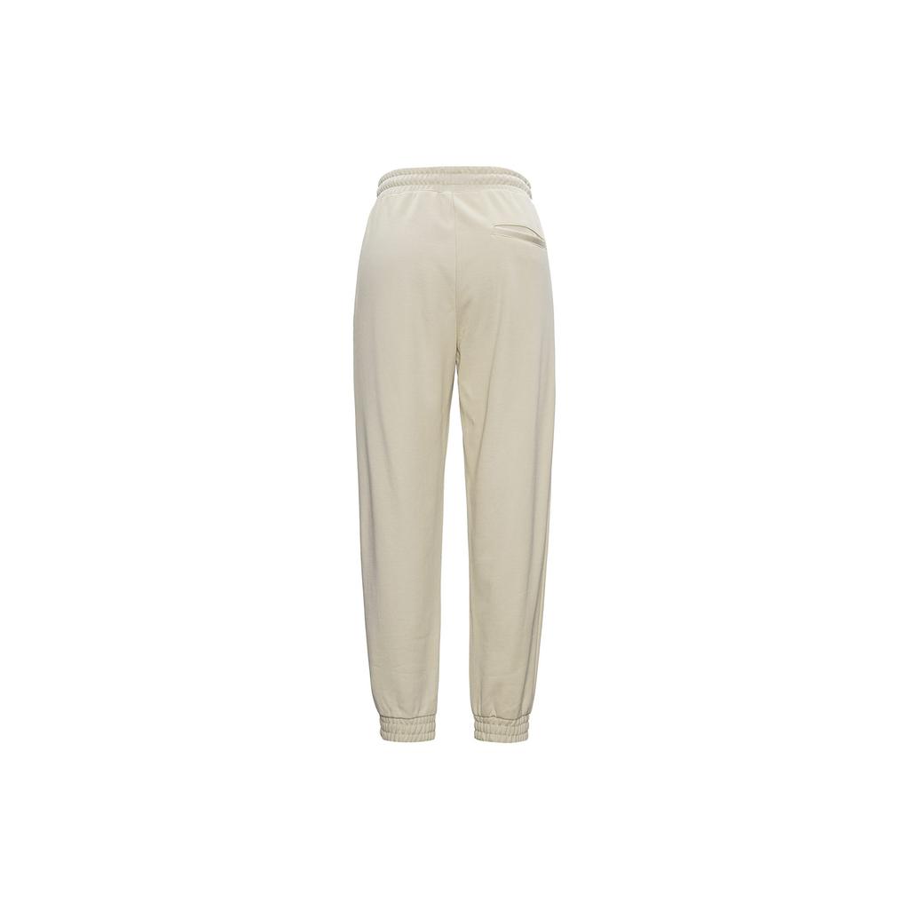 Converse Knitted Sweatpants Women's Khaki Beige Moderate Cuffed Pants 10022965-A04
