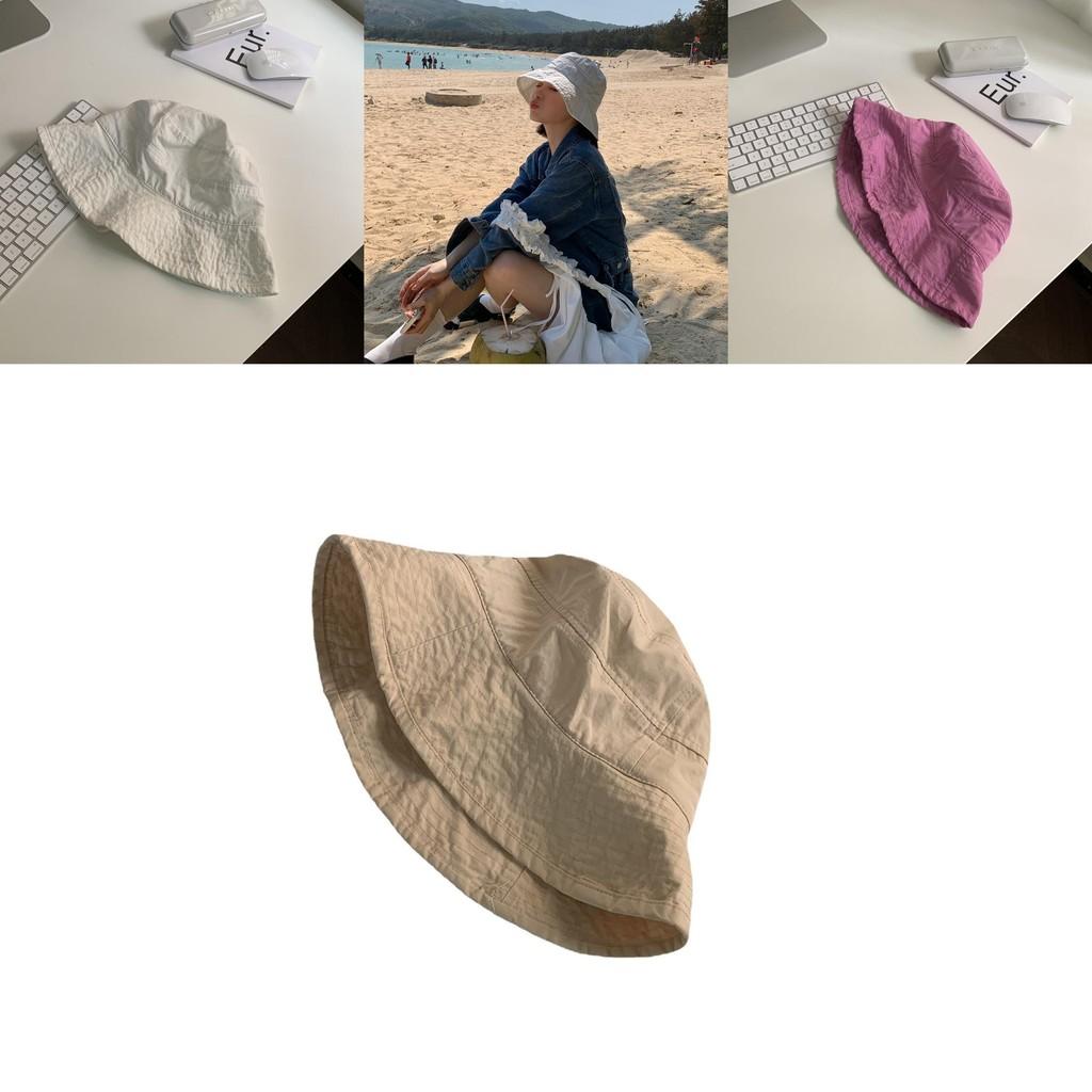 Lightweight Breathable Cotton Summer Bucket Hat For Women Uv Protection