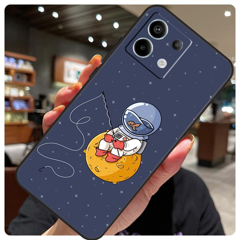 Star Astronaut Cute Case For Xiaomi Redmi Note 12 9 10 11 13 14 15 Pro Plus Cover For Redmi 13C 12C 10C 14C 15 C