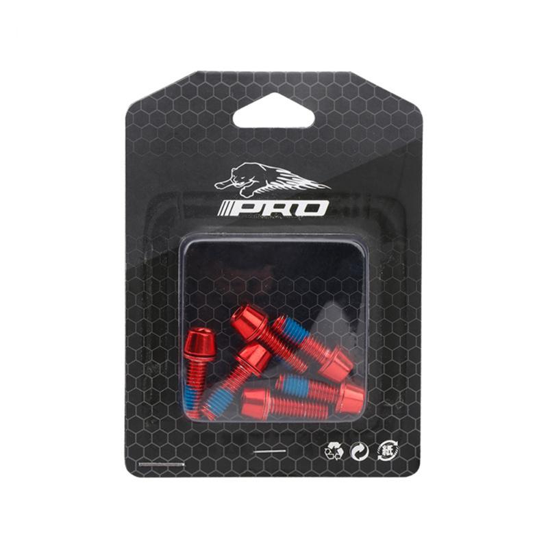 6pcs M6*18mm M6*20mm Bolt for Disc Brake Caliper Clamp MTB Bike Bicycle Screw Crank Lock Bolts For