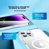 Baseus IPhone 12 Case, MagSafe Compatible Magnetic Charging Case, Anti-Slip Shockproof Mirror Finish Trendy Design, Fully Transparent