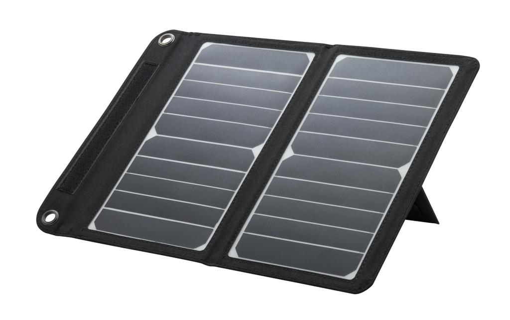 APIX INTL Solar Solar Lightweight Design AEC-10W Panel, Charger, Foldable, Compact, Design, Hanging/Freestanding Stand, 2-Way
