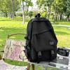 Junior High School Student Schoolbag Men's Solid Color Backpack Women's Travel Backpack