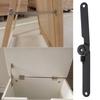 180 Degree Rotating Locking Hinges Heavy Duty Iron Lid Support Upgrades Pack of 2 for Cabinet Door Furniture Hardware
