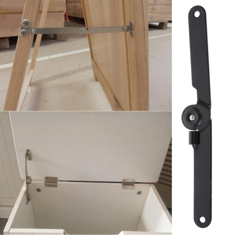 180 Degree Rotating Locking Hinges Heavy Duty Iron Lid Support Upgrades Pack of 2 for Cabinet Door Furniture Hardware