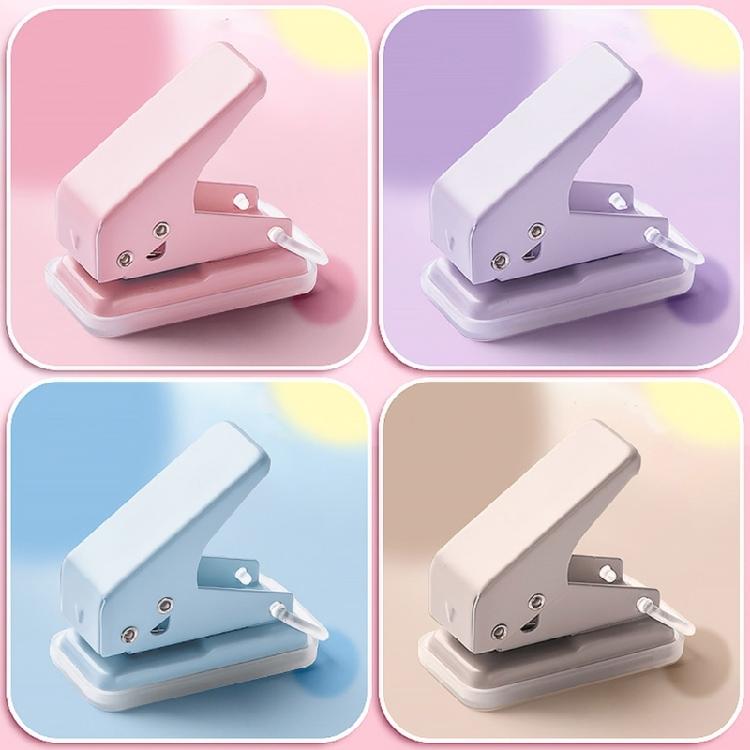 Plastic Hole Puncher For Multi Page Documents Smooth Punching Mechanism Travel Friendly Design Ideal Study Office Tool