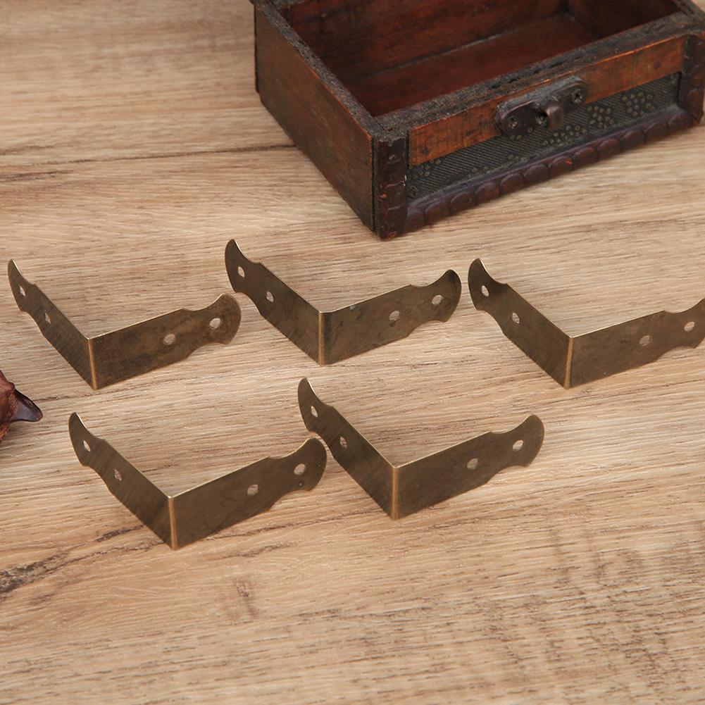 50PCS Wooden Case Corner  or Jewelry Box   Cover Guard Bronze   Corner