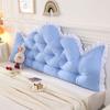 Solid Color Bede Pillow Backrest Sle Dormitory Bedroom Tatami Waist Support Soft Pack Large Pillow Non-Sagging Fixed