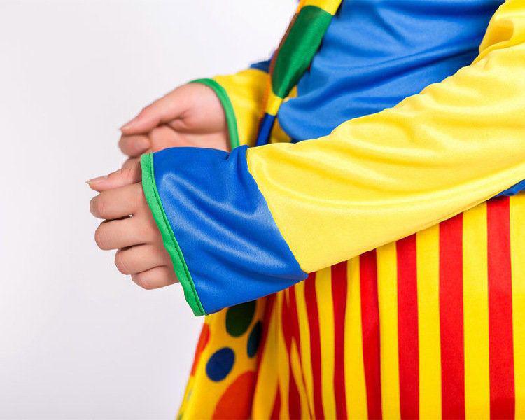 Halloween Clown Masquerade Costume and Props Set for Adults