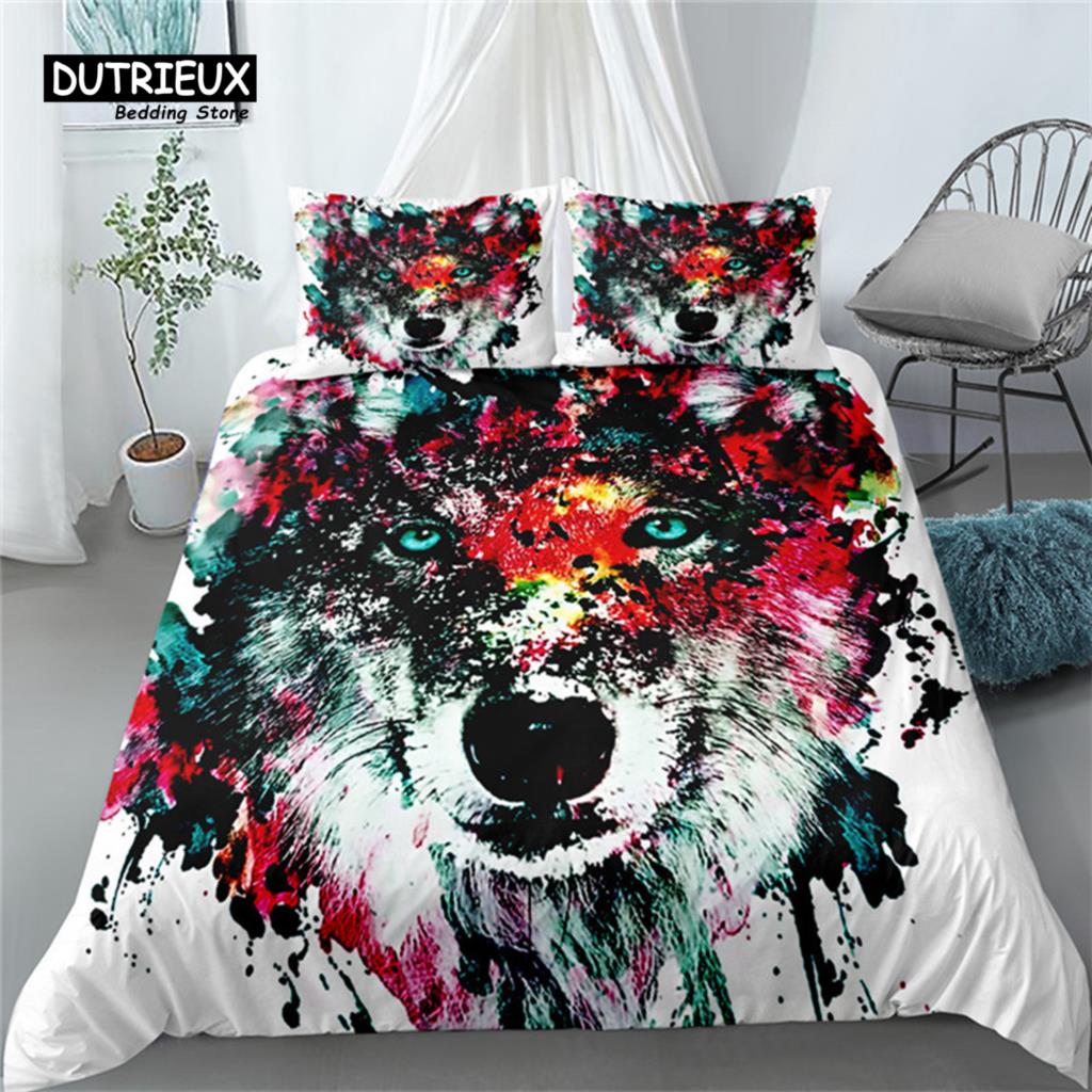 Fire Of Dragon Duvet Cover Set, Fashion Bedding Set, Soft Comfortable Breathable Duvet Cover, For Bedroom Guest Room Decor