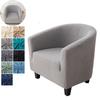 1pc Polar Fleece Tub Club Chair Cover Elastic All-inclusive Armchair Cover Non-slip Couch Protector Slipcover for Living Room